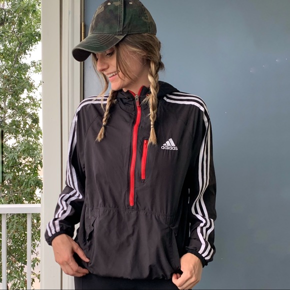 ADIDAS Half Zip Windbreaker Jacket - Picture 1 of 9